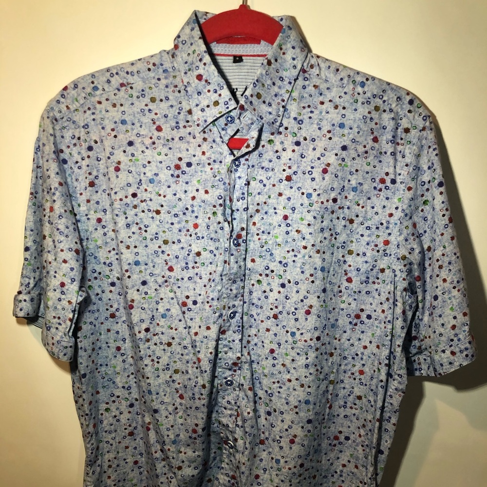 Visconti Black Button Down Size Small - image 1
